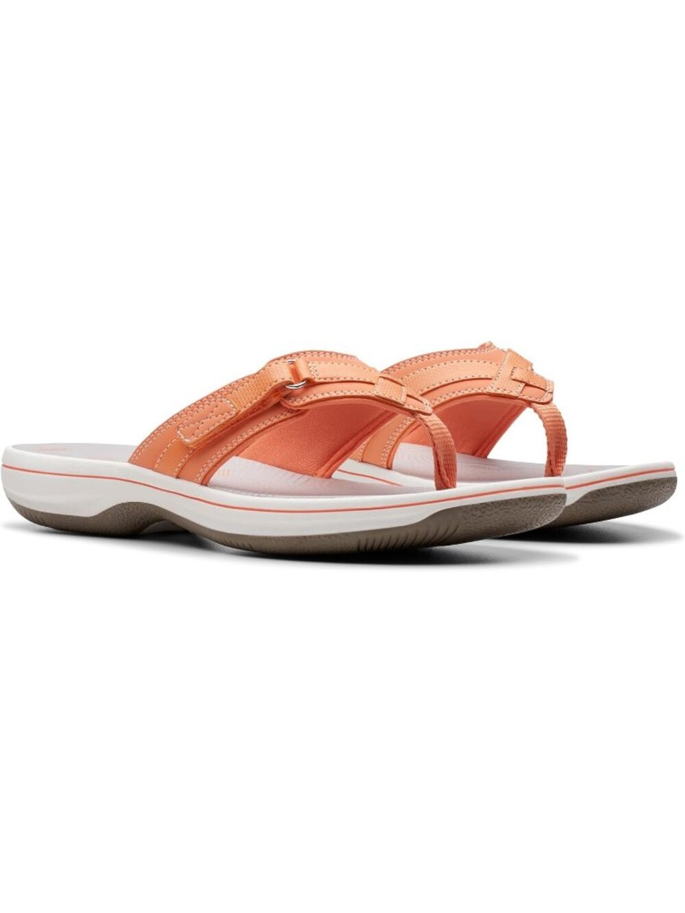 Women's Tangerine Pop Synthetic Thong Open Toe Breeze Sea Flip-Flop Casual Shoes - Picture 5 of 7